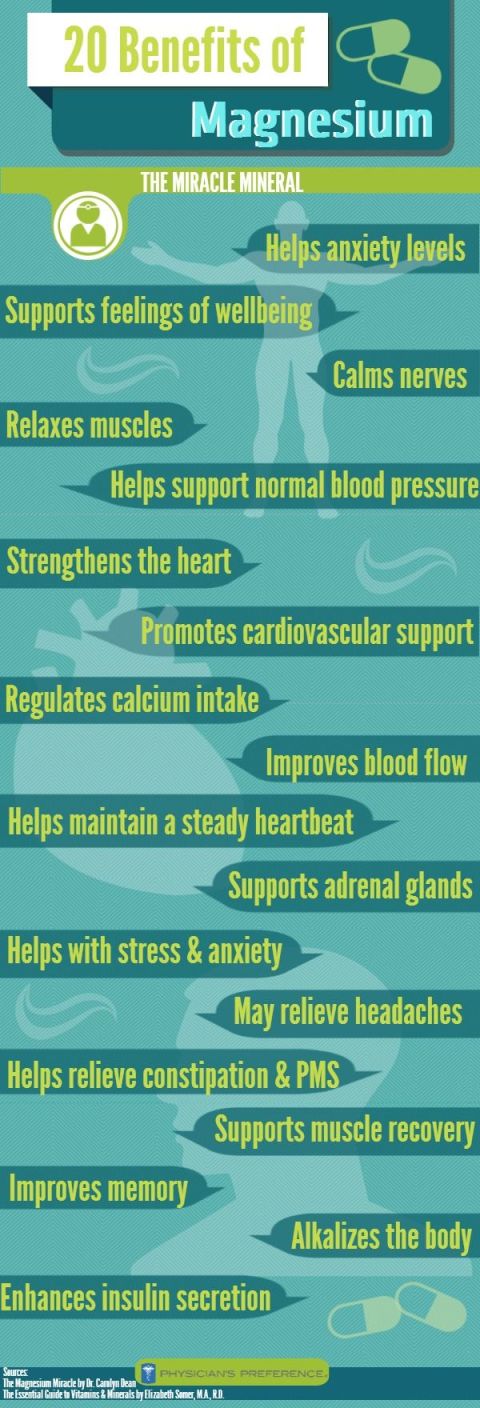 magnesium benefits - top 20